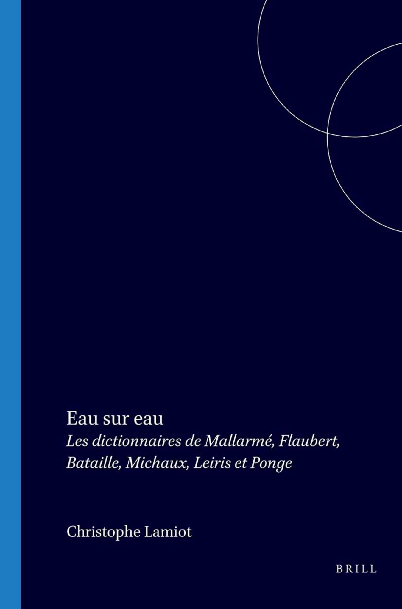 Cover image for Eau sur eau ISBN 9789051838299